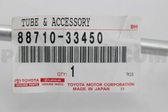 Toyota 8871033450 TUBE & ACCESSORY