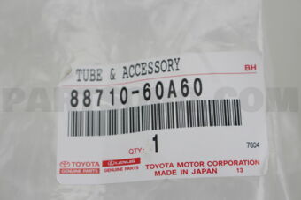 Toyota 8871060A60 TUBE ASSY, AIRCONDITIONER