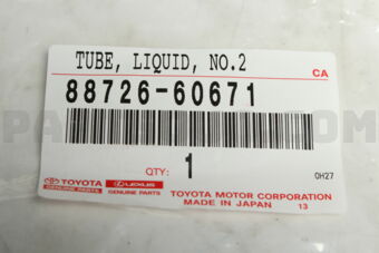 Toyota 8872660671 PIPE, COOLER REFRIGERANT LIQUID, A