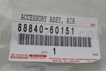 Toyota 8884060151 ACCESSORY ASSY, AIR CONDITIONER