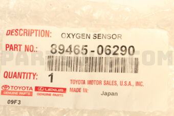 Toyota 8946506290 SENSOR, OXYGEN