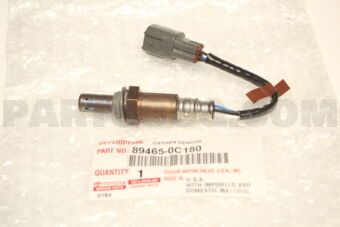 Toyota 894650C180 SENSOR, OXYGEN