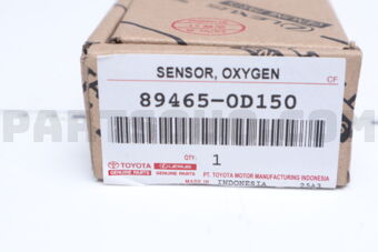 Toyota 894650D150 SENSOR, OXYGEN NO.2