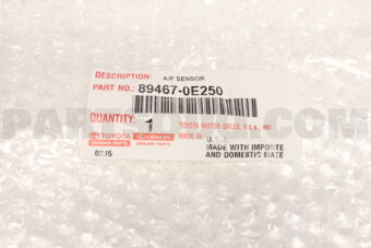 Toyota 894670E250 SENSOR, AIR FUEL