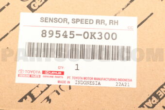Toyota 895450K300 SENSOR SPEED RR RH