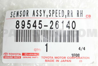 Toyota 8954526140 SENSOR, SPEED, RR RH