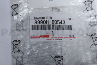 Toyota 8990H60543 TRANSMITTER SUB-ASSY, ELECTRICAL KEY