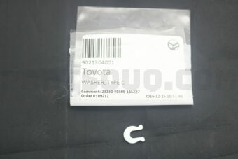 Toyota 9021304001 WASHER, C(FOR REAR BRAKE)