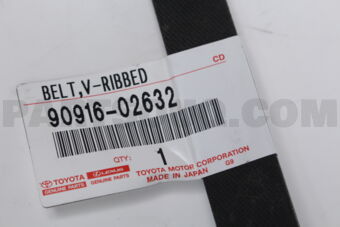 Toyota 9091602632 BELT, V(FOR FAN &amp; ALTERNATOR)