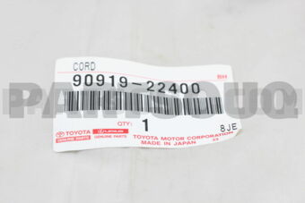 Toyota 9091922400 CORD SET, COIL & SPARK, W/RESISTIVE