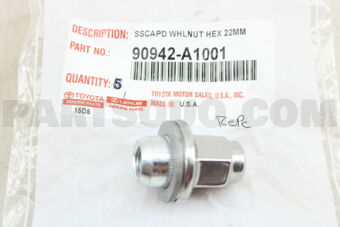Toyota 90942A1001 NUT, HUB (FOR AXLE)