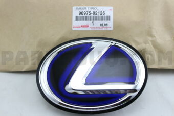 Toyota 9097502126 EMBLEM, RADIATOR GRILLE (OR FRONT PANEL)