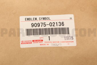 Toyota 9097502136 EMBLEM, SYMBOL