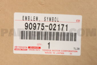 Toyota 9097502171 EMBLEM SYMBOL