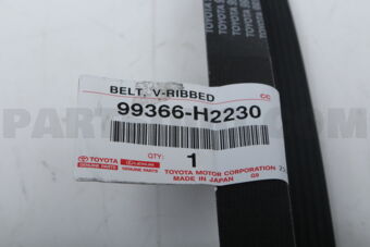 Toyota 99366H2230 BELT, V(FOR FAN &amp; ALTERNATOR)