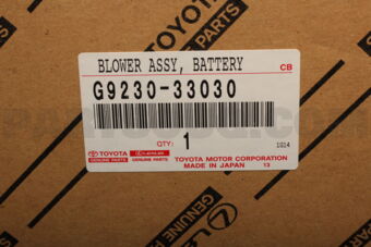 Toyota G923033030 BLOWER ASSY, BATTERY