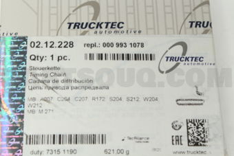 TruckTec 0212228 TIMING CHAIN-C(W204)E(W212)