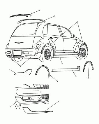 PT CRUISER CHRYSLER PT CRUISER EXPORT
