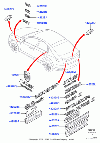 Mondeo CA2 2007-2014 Europe 2007