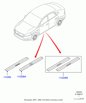 Mondeo CA2 2007-2014 Europe 2007