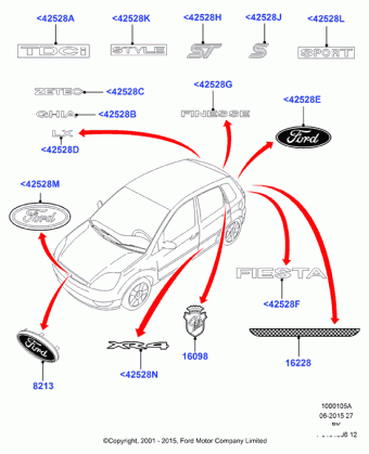 Fiesta 01-08/Fusion CBK 2001-2012 Europe 2001