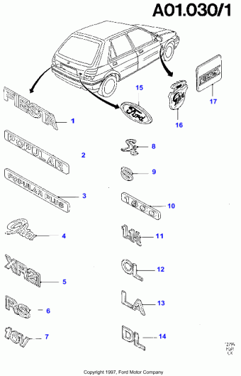 Fiesta CX 1989-1996 Europe 1989