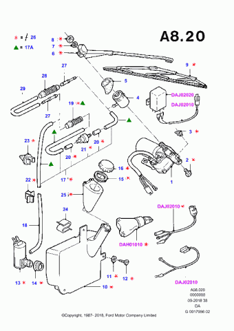 Escort DA 1986-1990 Europe 1986