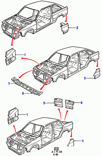 Escort DA 1986-1990 Europe 1986