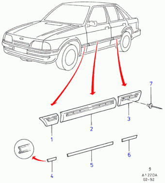 Escort DA 1986-1990 Europe 1986