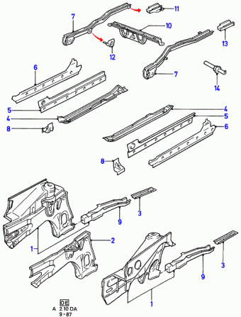 Escort DA 1986-1990 Europe 1986