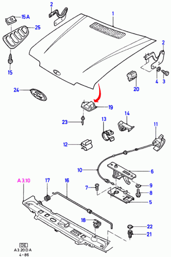 Escort DA 1986-1990 Europe 1986