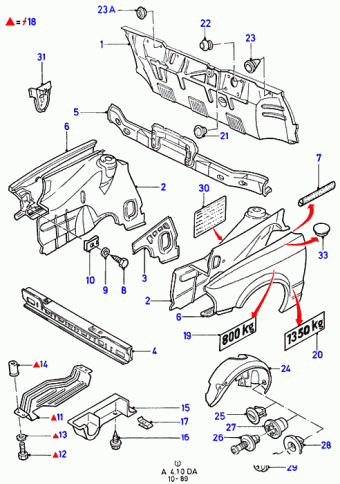 Escort DA 1986-1990 Europe 1986