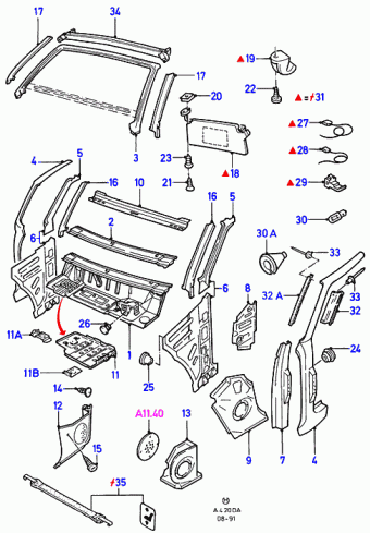 Escort DA 1986-1990 Europe 1986