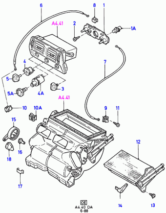 Escort DA 1986-1990 Europe 1986