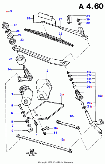 Escort DA 1986-1990 Europe 1986