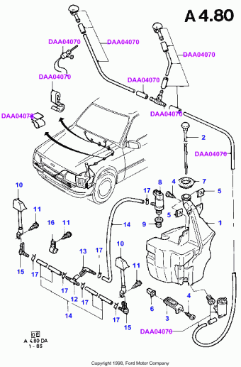 Escort DA 1986-1990 Europe 1986