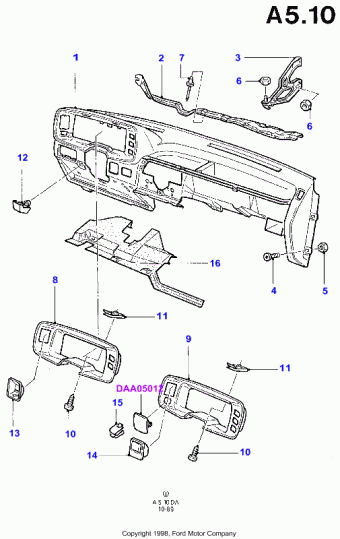 Escort DA 1986-1990 Europe 1986