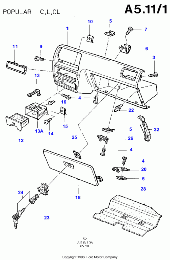 Escort DA 1986-1990 Europe 1986