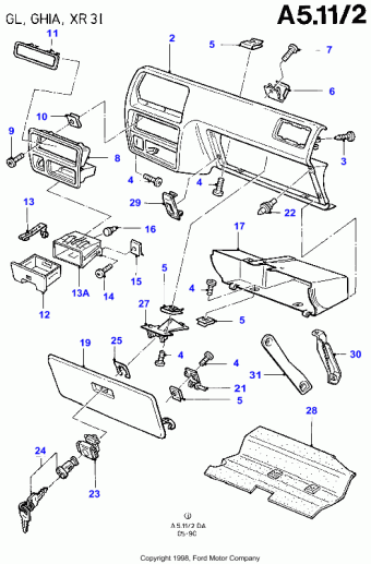 Escort DA 1986-1990 Europe 1986