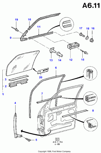 Escort DA 1986-1990 Europe 1986