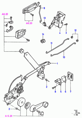 Escort DA 1986-1990 Europe 1986