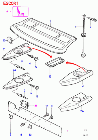 Escort DA 1986-1990 Europe 1986
