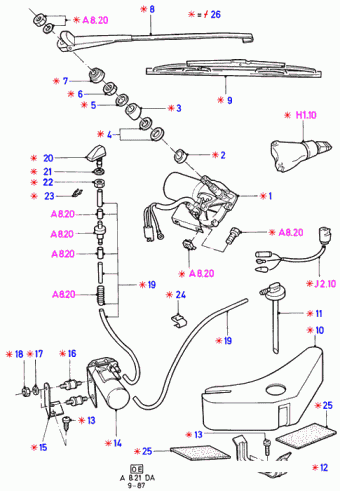 Escort DA 1986-1990 Europe 1986