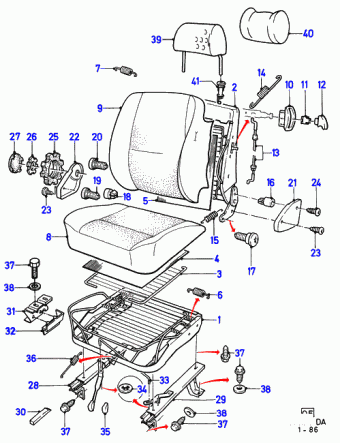 Escort DA 1986-1990 Europe 1986