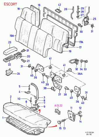 Escort DA 1986-1990 Europe 1986