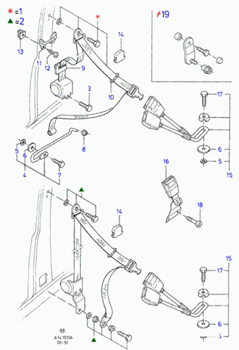 Escort DA 1986-1990 Europe 1986