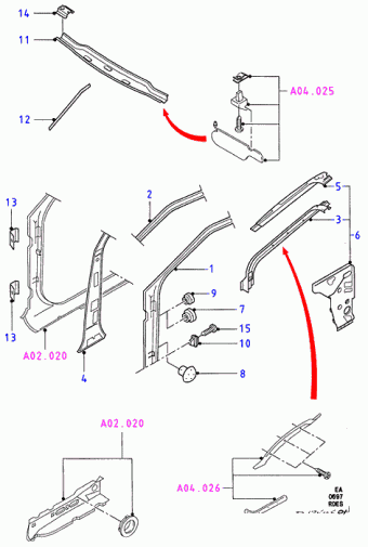 Escort/Orion EA 1990-1995 Europe 1990