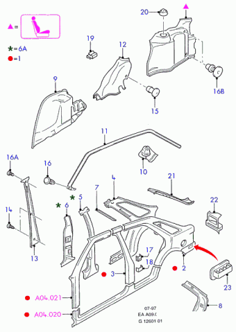 Escort/Orion EA 1990-1995 Europe 1990