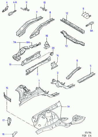Escort/Orion EA 1990-1995 Europe 1990
