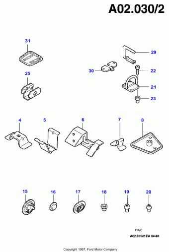 Escort/Orion EA 1990-1995 Europe 1990